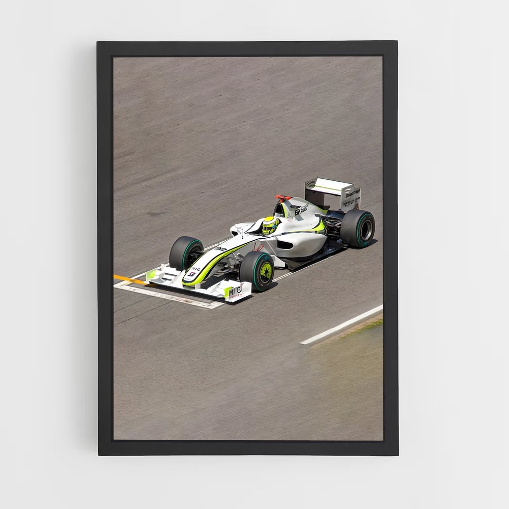 Poster Brawn bgp – affiche Voitures de Formule 1 (vue 2)